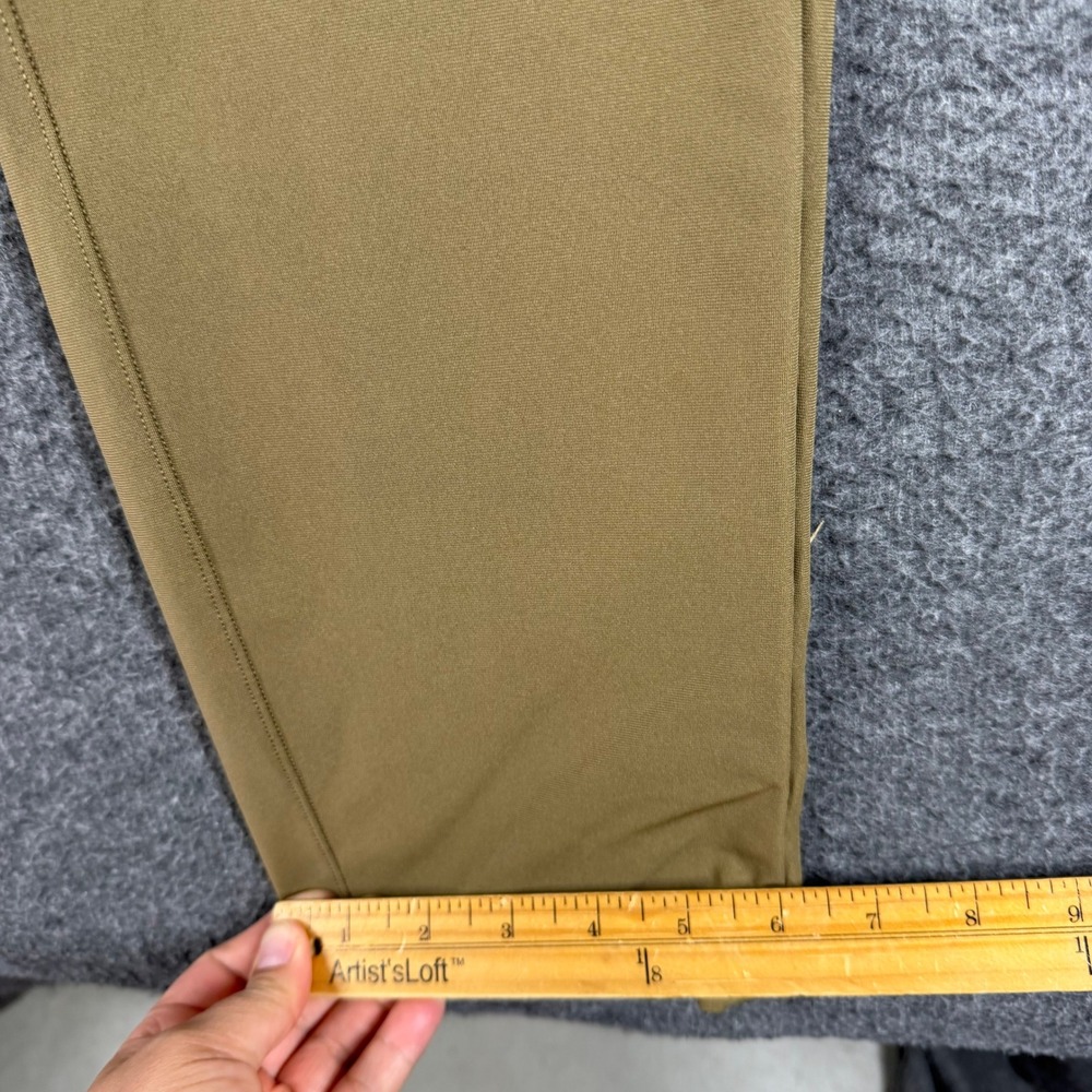 Lululemon Commission Slim Fit Pants Mens 34 Khaki Tan Technical Chino Trousers - Picture 8 of 13